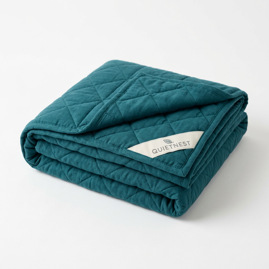 Quietnest Evening Nest Weighted Blanket product on a bright studio background