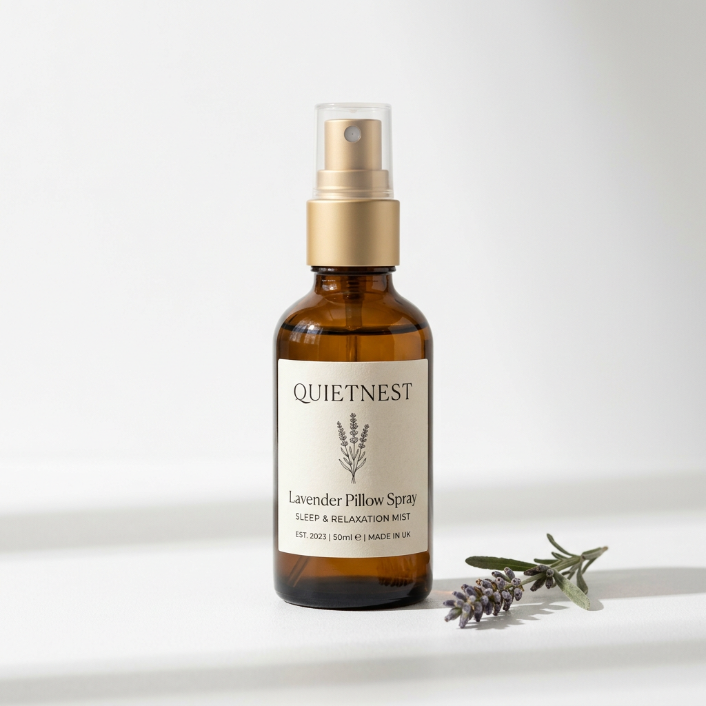Quietnest Lavender Dusk Pillow Spray product on a bright studio background
